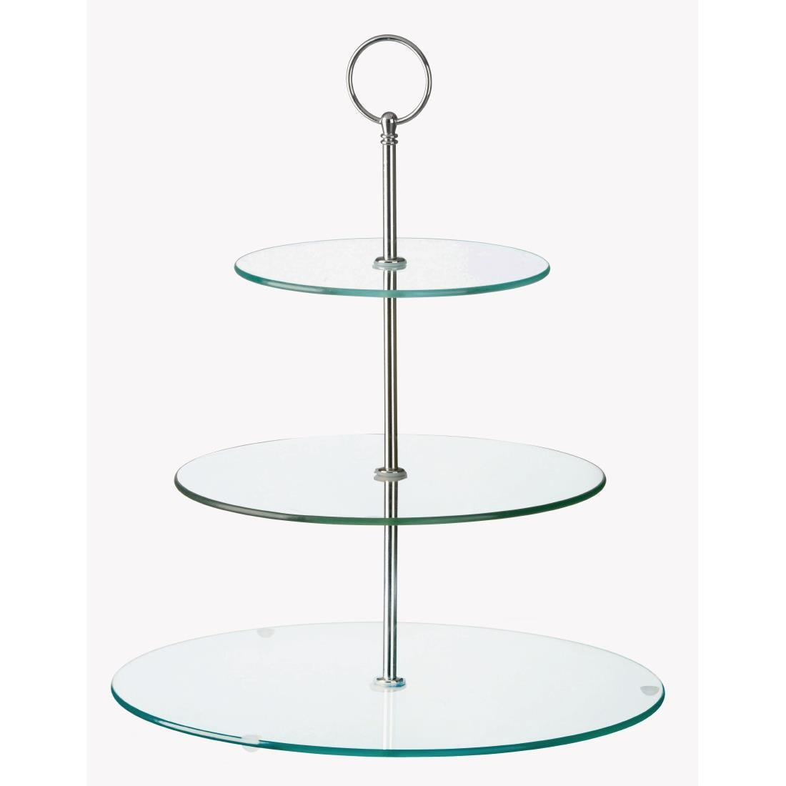 Glass Three Tiered Afternoon Tea Cake Stand JD Catering Equipment Solutions Ltd