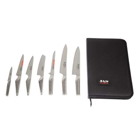 Global 7 Piece Knife Set with Case JD Catering Equipment Solutions Ltd