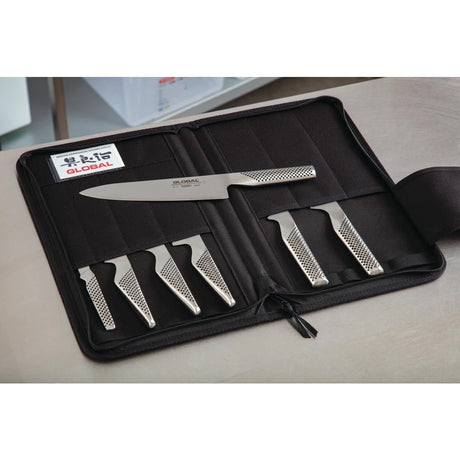 Global 7 Piece Knife Set with Case JD Catering Equipment Solutions Ltd