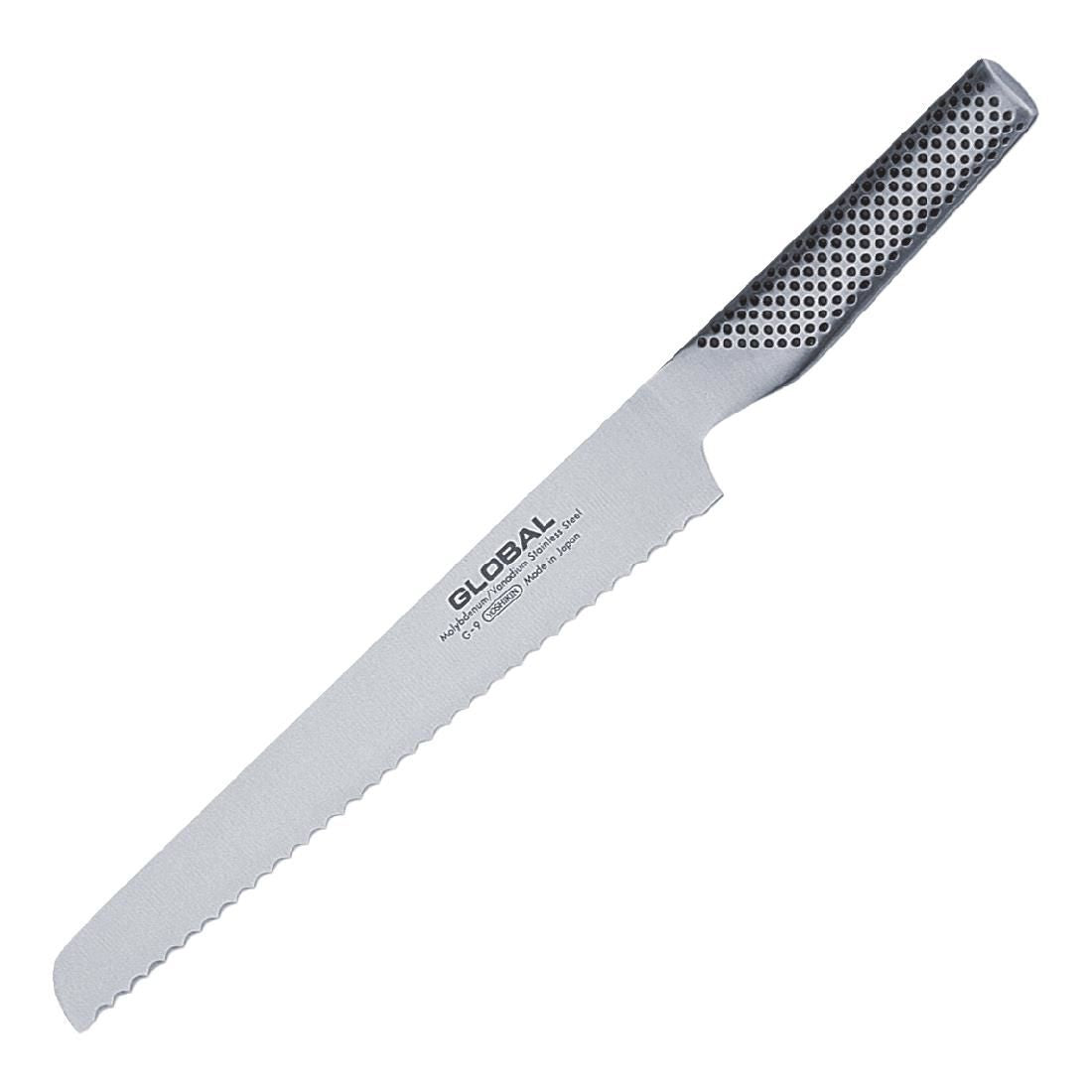 Global G 9 Bread Knife Serrated Blade 21.5cm JD Catering Equipment Solutions Ltd
