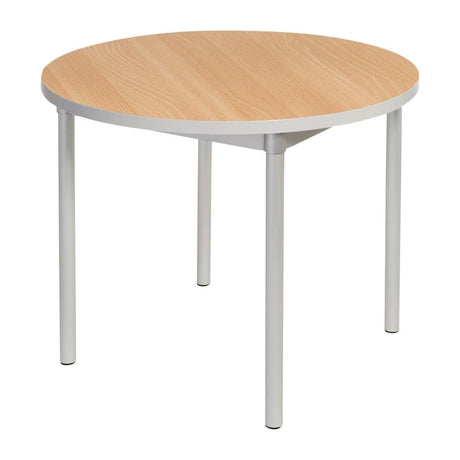 GoPak Enviro Indoor Beech Effect Round Dining Table 900mm JD Catering Equipment Solutions Ltd