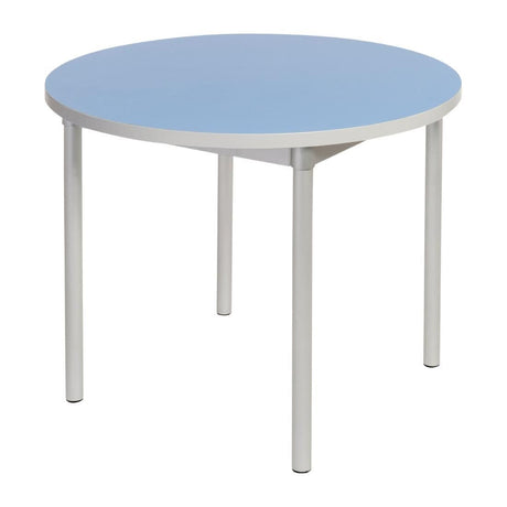 Gopak Enviro Indoor Campanula Blue Round Dining Table 900mm JD Catering Equipment Solutions Ltd