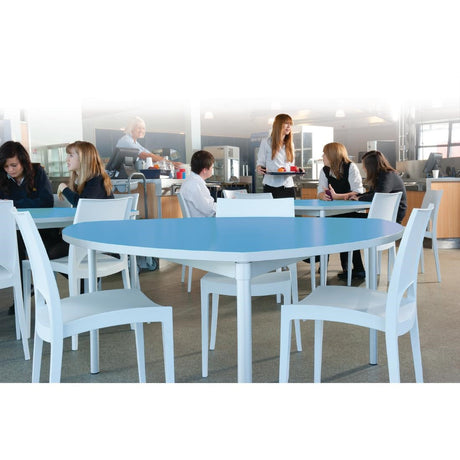 Gopak Enviro Indoor Campanula Blue Shield Dining Table 1500mm JD Catering Equipment Solutions Ltd