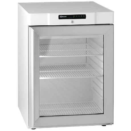 Gram Compact 1 Glass Door 125Ltr Undercounter Fridge White KG210 LG 3W JD Catering Equipment Solutions Ltd