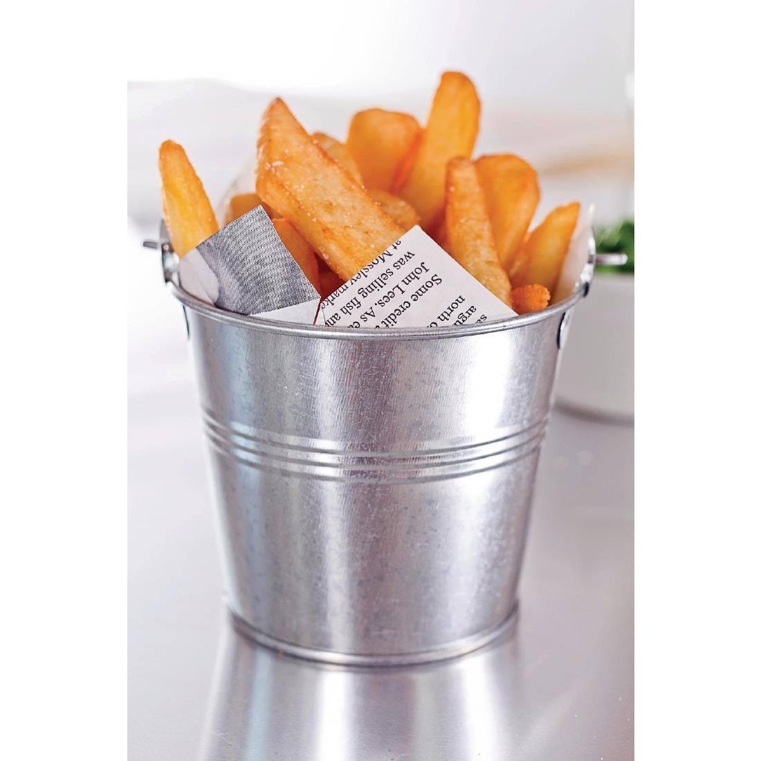 Grease-Resistant Paper Chip Crowns Newspaper Print (Pack of 1100) JD Catering Equipment Solutions Ltd