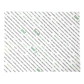 Greaseproof Paper Sheets Fresh and Tasty Print 255 x 203mm (Pack of 500) JD Catering Equipment Solutions Ltd