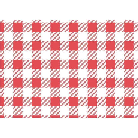 Greaseproof Paper Sheets Red Gingham (Pack of 200) JD Catering Equipment Solutions Ltd