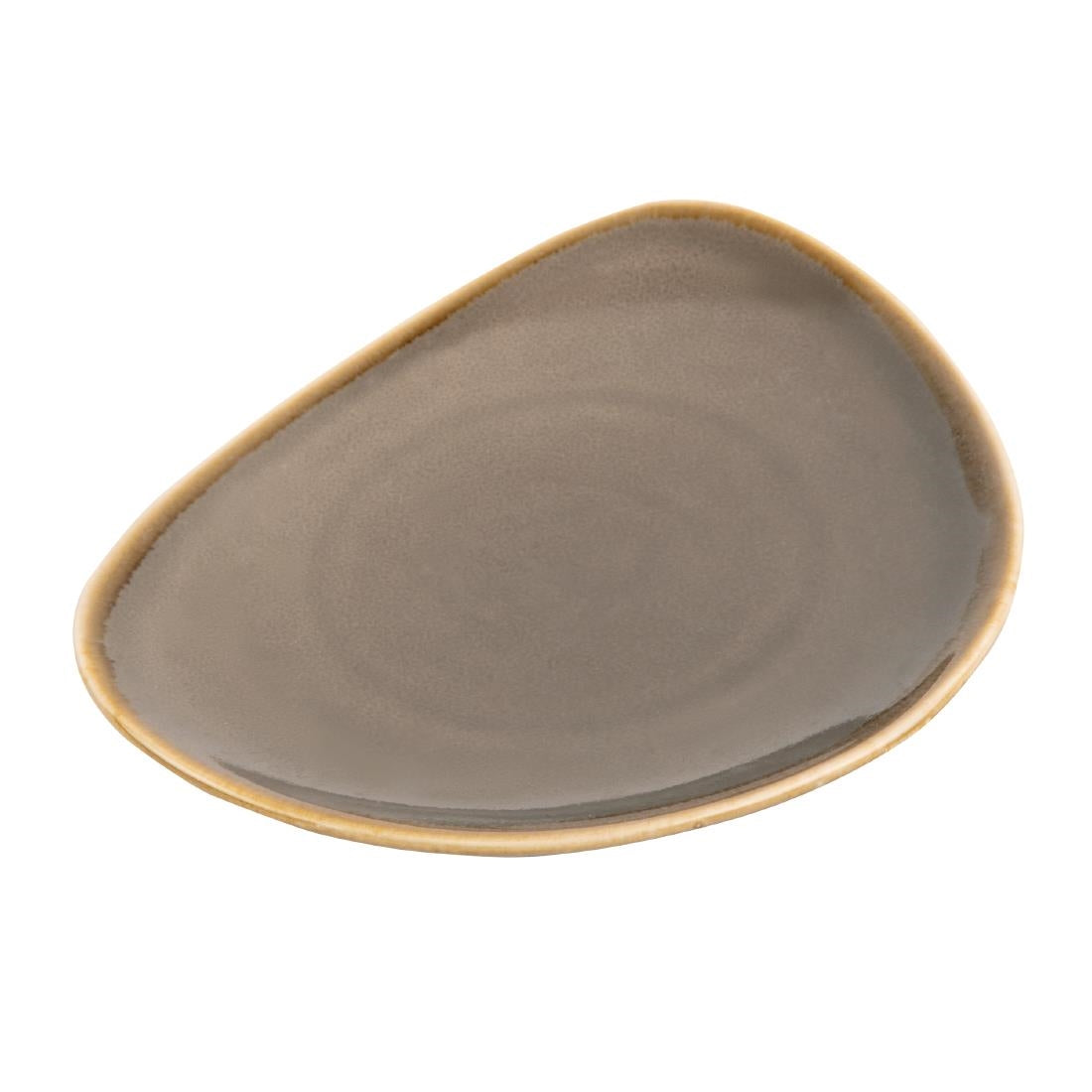 HC383 Olympia Kiln Triangular Side Plate Smoke 165mm (Pack of 6) JD Catering Equipment Solutions Ltd