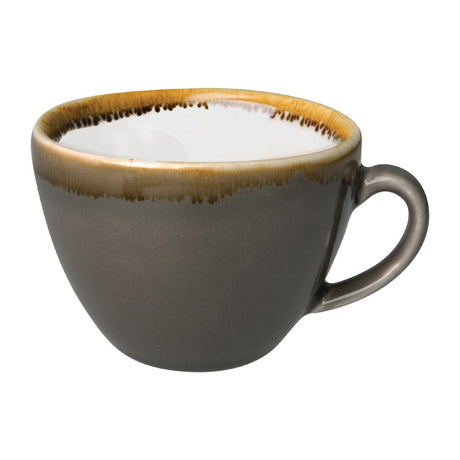 HC390 Olympia Kiln Cappuccino Cup Smoke 230ml (Pack of 6) JD Catering Equipment Solutions Ltd