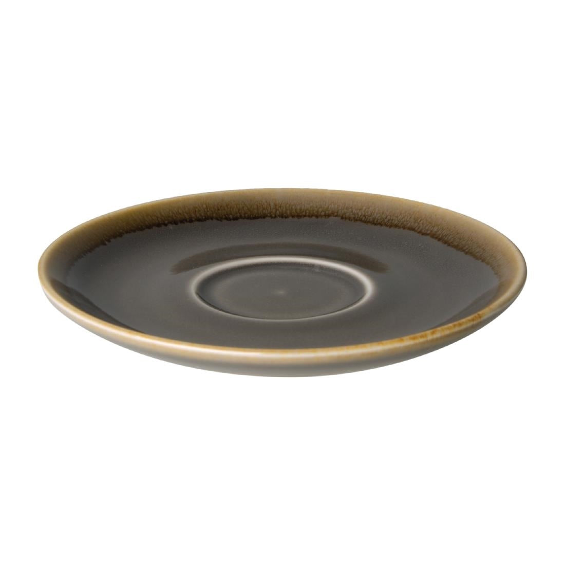 HC391 Olympia Kiln Cappuccino Saucer Smoke 140mm (Pack of 6) JD Catering Equipment Solutions Ltd