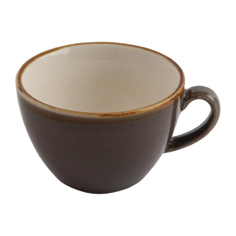 HC392 Olympia Kiln Cappuccino Cup Smoke 340ml (Pack of 6) JD Catering Equipment Solutions Ltd