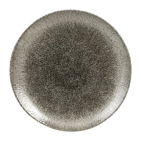 HC769 Churchill Studio Prints Raku Coupe Plates Quartz Black 217mm (Pack of 12) JD Catering Equipment Solutions Ltd