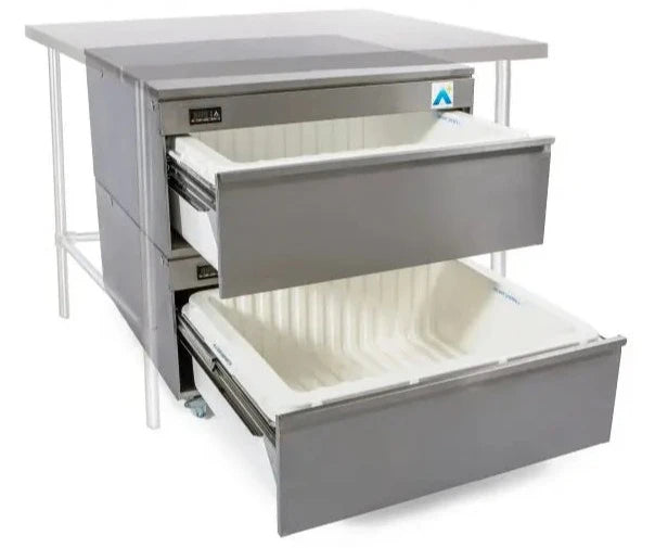 Adande - Fridge Only A+ Double Drawer - Under Counter - Rear Engine - HCR2 Series