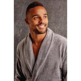 HD237 Comfort Vienna Bathrobe Grey JD Catering Equipment Solutions Ltd