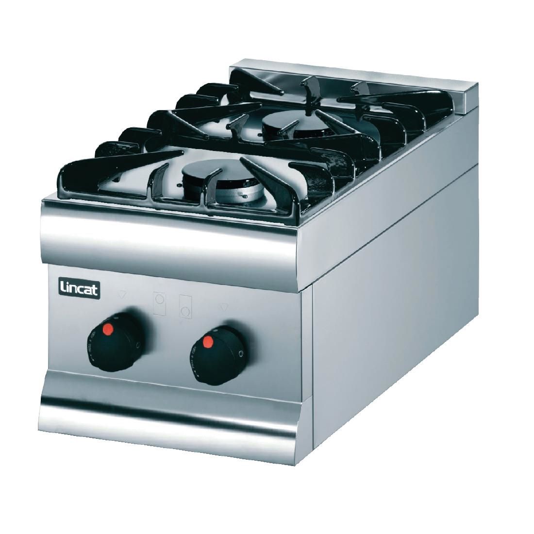 HT3/N/P - Lincat Silverlink 600 Gas Counter-top Boiling Top - 2 Burners - W 300 mm - 9.0 kW E416 JD Catering Equipment Solutions Ltd