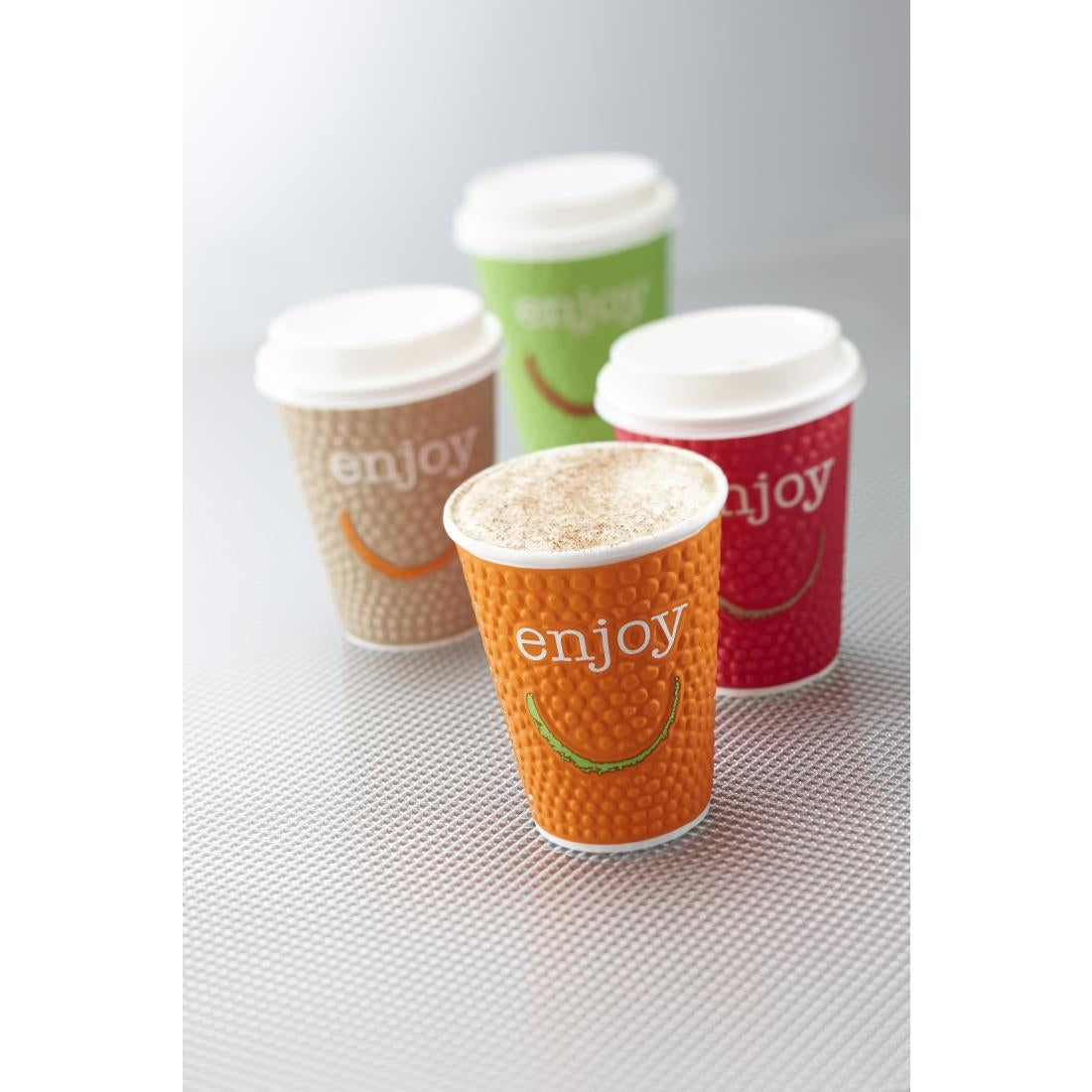 Huhtamaki Enjoy Double Wall Disposable Hot Cups 225ml / 8oz (Pack of 875) JD Catering Equipment Solutions Ltd