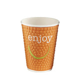 Huhtamaki Enjoy Double Wall Disposable Hot Cups 340ml / 12oz (Pack of 680) JD Catering Equipment Solutions Ltd