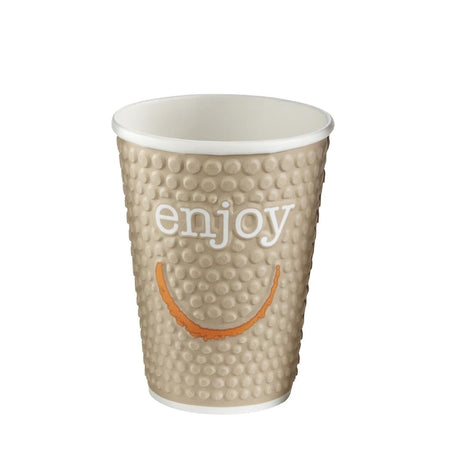 Huhtamaki Enjoy Double Wall Disposable Hot Cups 340ml / 12oz (Pack of 680) JD Catering Equipment Solutions Ltd