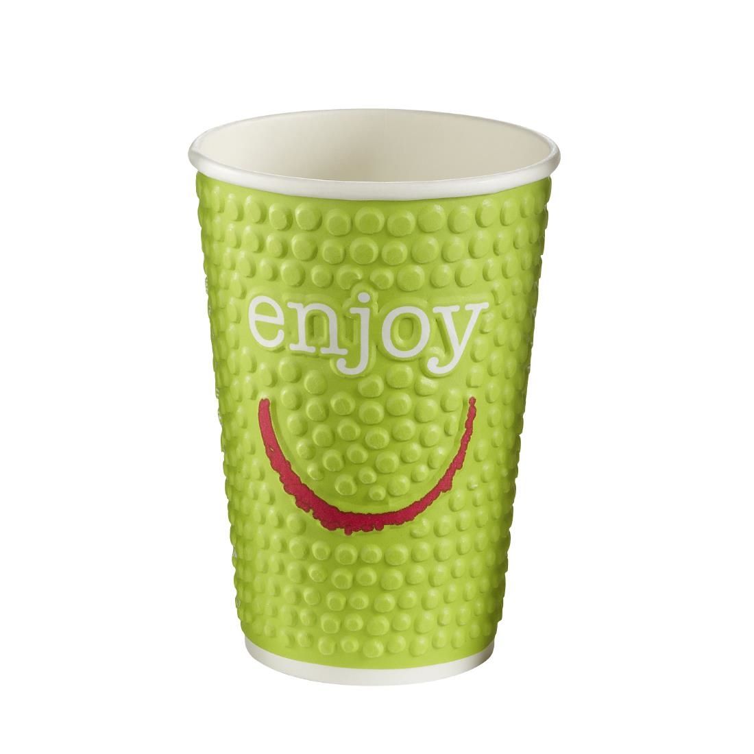 Huhtamaki Enjoy Double Wall Disposable Hot Cups 455ml / 16oz (Pack of 560) JD Catering Equipment Solutions Ltd