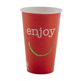 Huhtamaki Enjoy Paper Cold Cups 455ml / 16oz (Pack of 1000) JD Catering Equipment Solutions Ltd