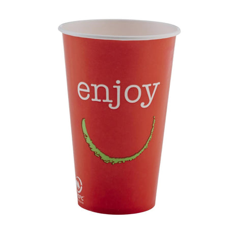 Huhtamaki Enjoy Paper Cold Cups 455ml / 16oz (Pack of 1000) JD Catering Equipment Solutions Ltd