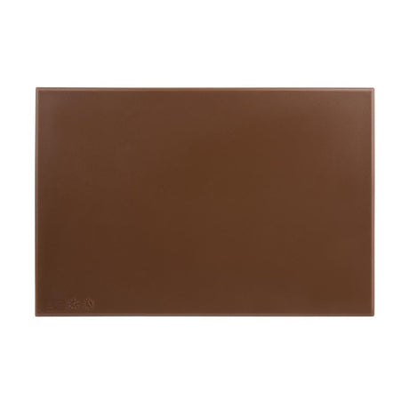 Hygiplas Anti Microbial High Density Brown Chopping Board JD Catering Equipment Solutions Ltd