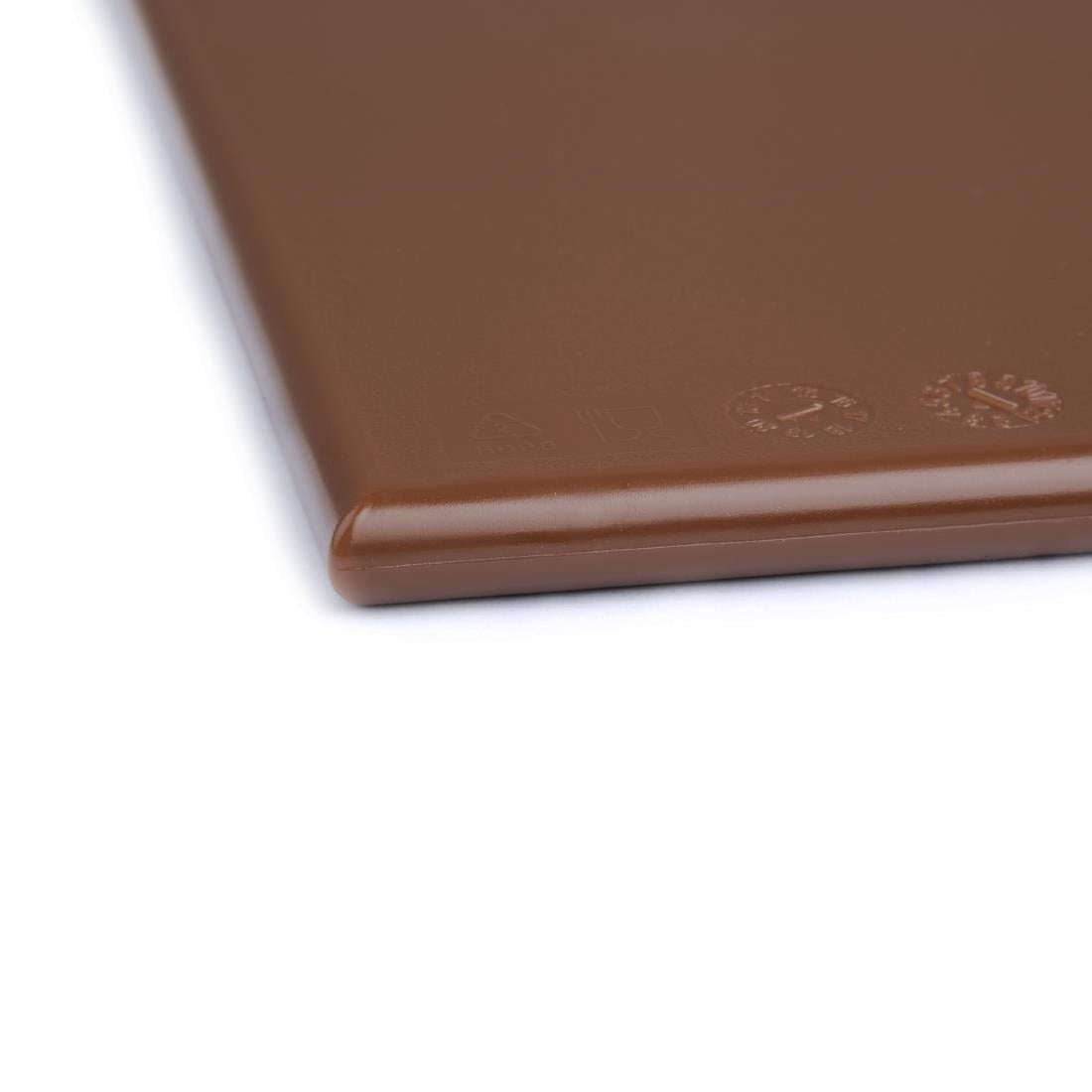 Hygiplas Anti Microbial High Density Brown Chopping Board JD Catering Equipment Solutions Ltd