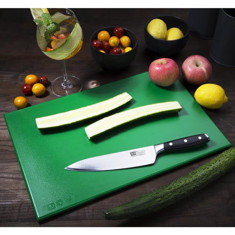 Hygiplas Anti Microbial High Density Green Chopping Board JD Catering Equipment Solutions Ltd