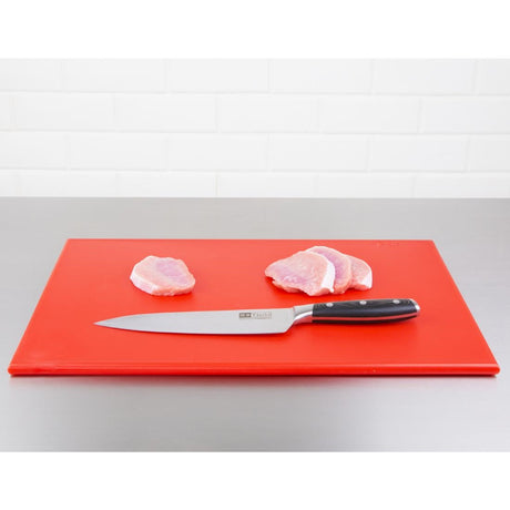 Hygiplas Anti Microbial High Density Red Chopping Board JD Catering Equipment Solutions Ltd