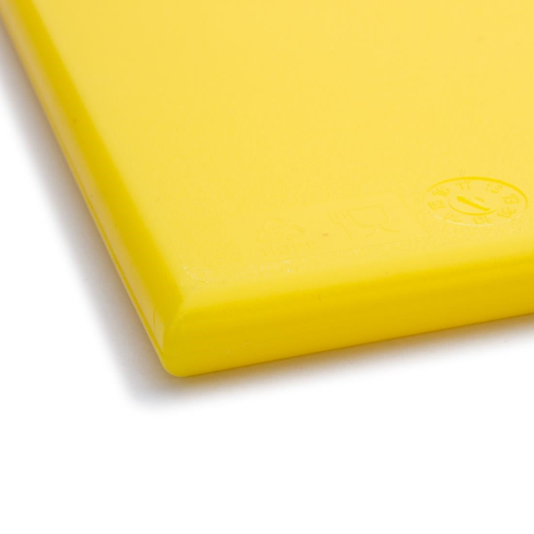 Hygiplas Anti Microbial High Density Yellow Chopping Board JD Catering Equipment Solutions Ltd