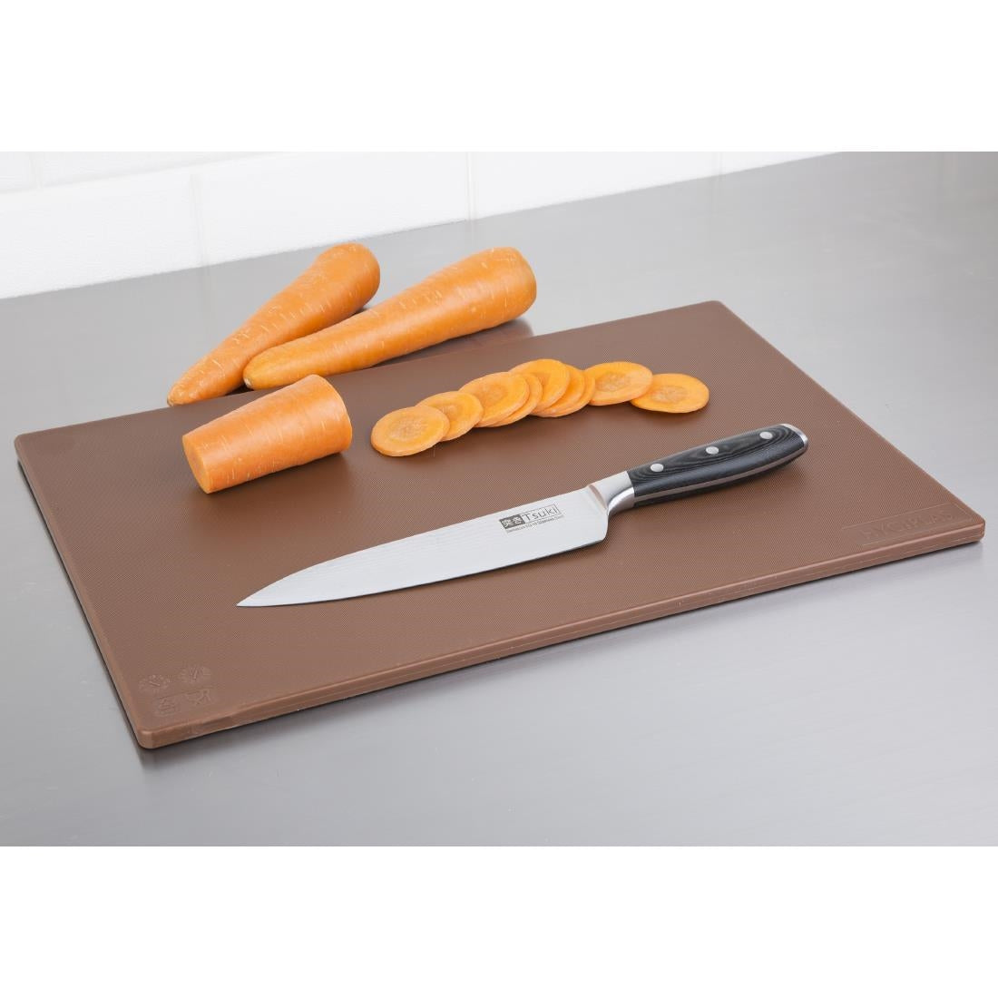 Hygiplas Anti-bacterial Low Density Chopping Board Brown JD Catering Equipment Solutions Ltd