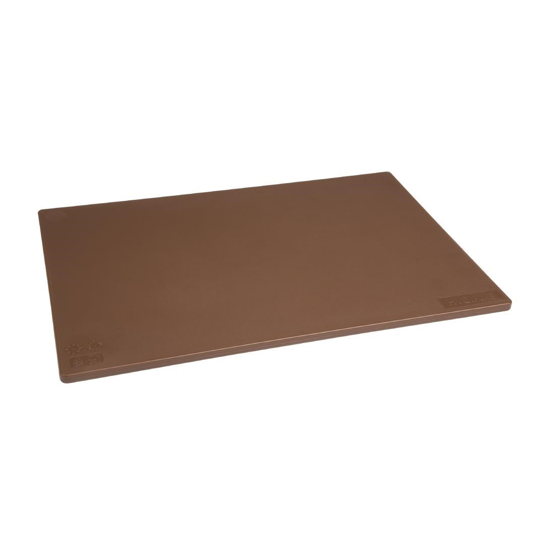 Hygiplas Anti-bacterial Low Density Chopping Board Brown JD Catering Equipment Solutions Ltd