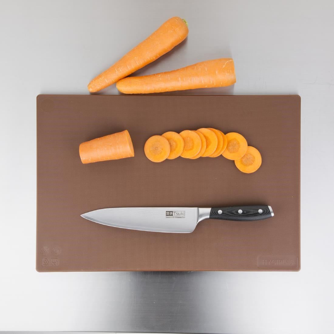 Hygiplas Anti-bacterial Low Density Chopping Board Brown JD Catering Equipment Solutions Ltd