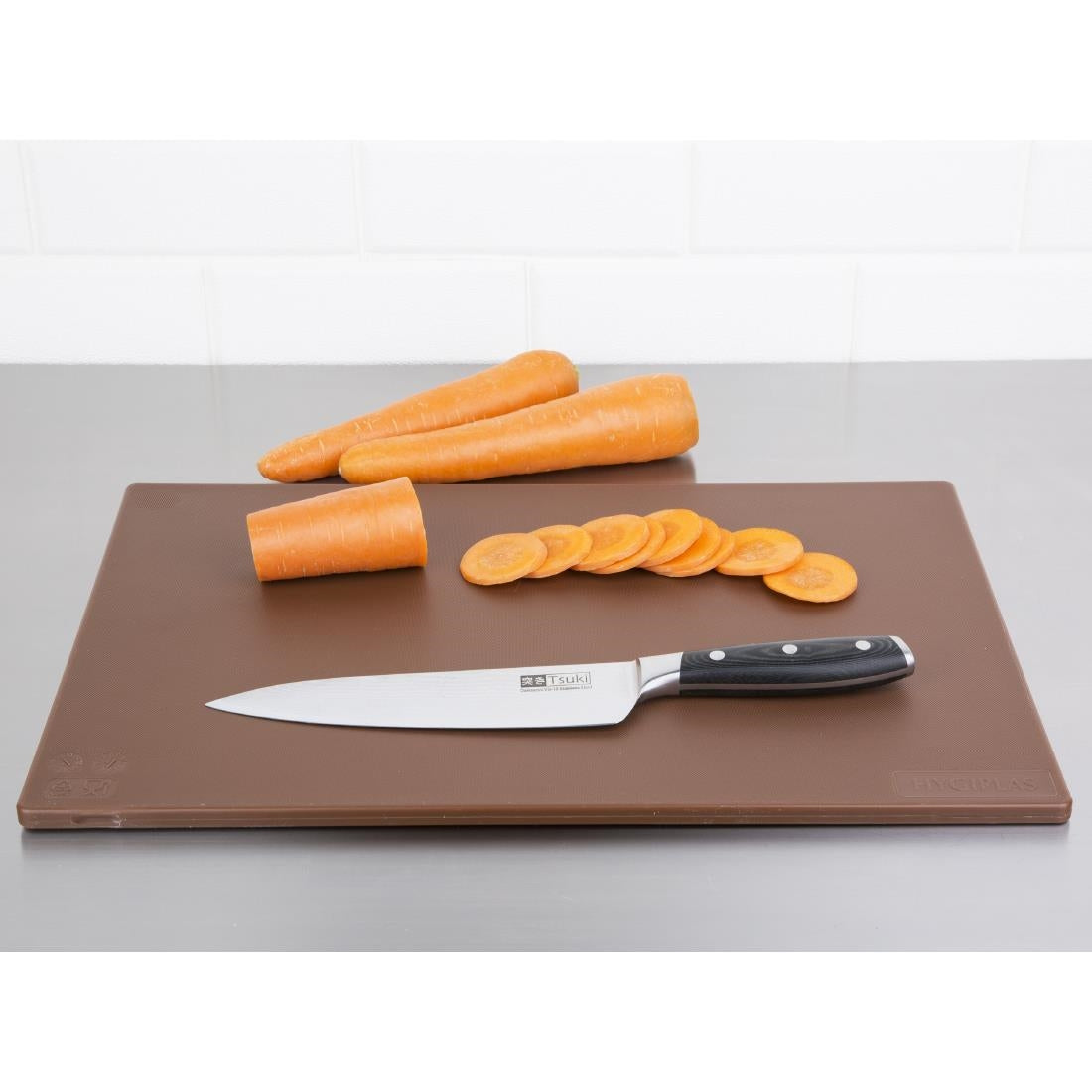 Hygiplas Anti-bacterial Low Density Chopping Board Brown JD Catering Equipment Solutions Ltd