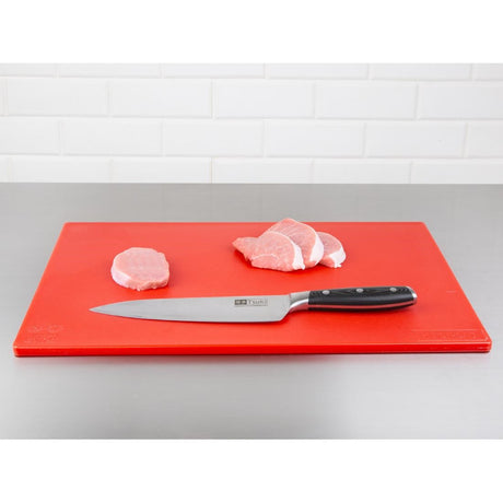 Hygiplas Anti-bacterial Low Density Chopping Board Red JD Catering Equipment Solutions Ltd