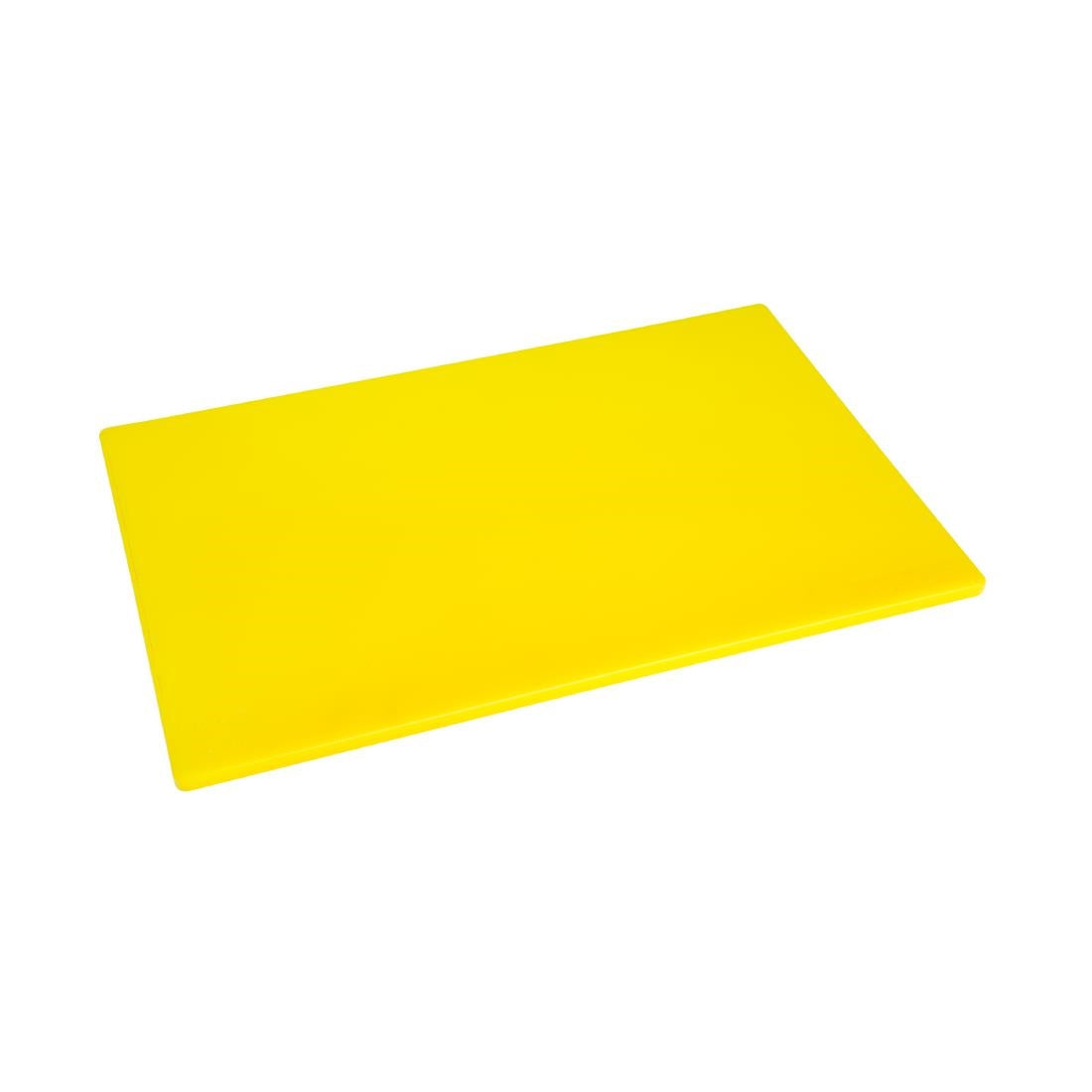 Hygiplas Anti-bacterial Low Density Chopping Board Yellow JD Catering Equipment Solutions Ltd