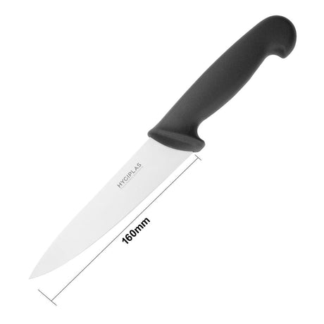 Hygiplas Chefs Knife Black 15.5cm JD Catering Equipment Solutions Ltd