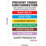 Hygiplas Colour Coded Wall Chart JD Catering Equipment Solutions Ltd