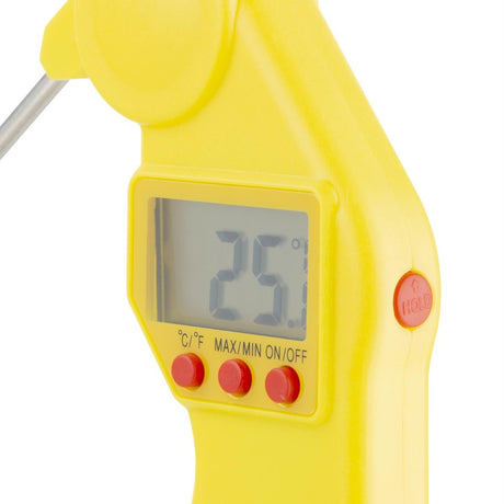 Hygiplas Easytemp Colour Coded Yellow Thermometer JD Catering Equipment Solutions Ltd