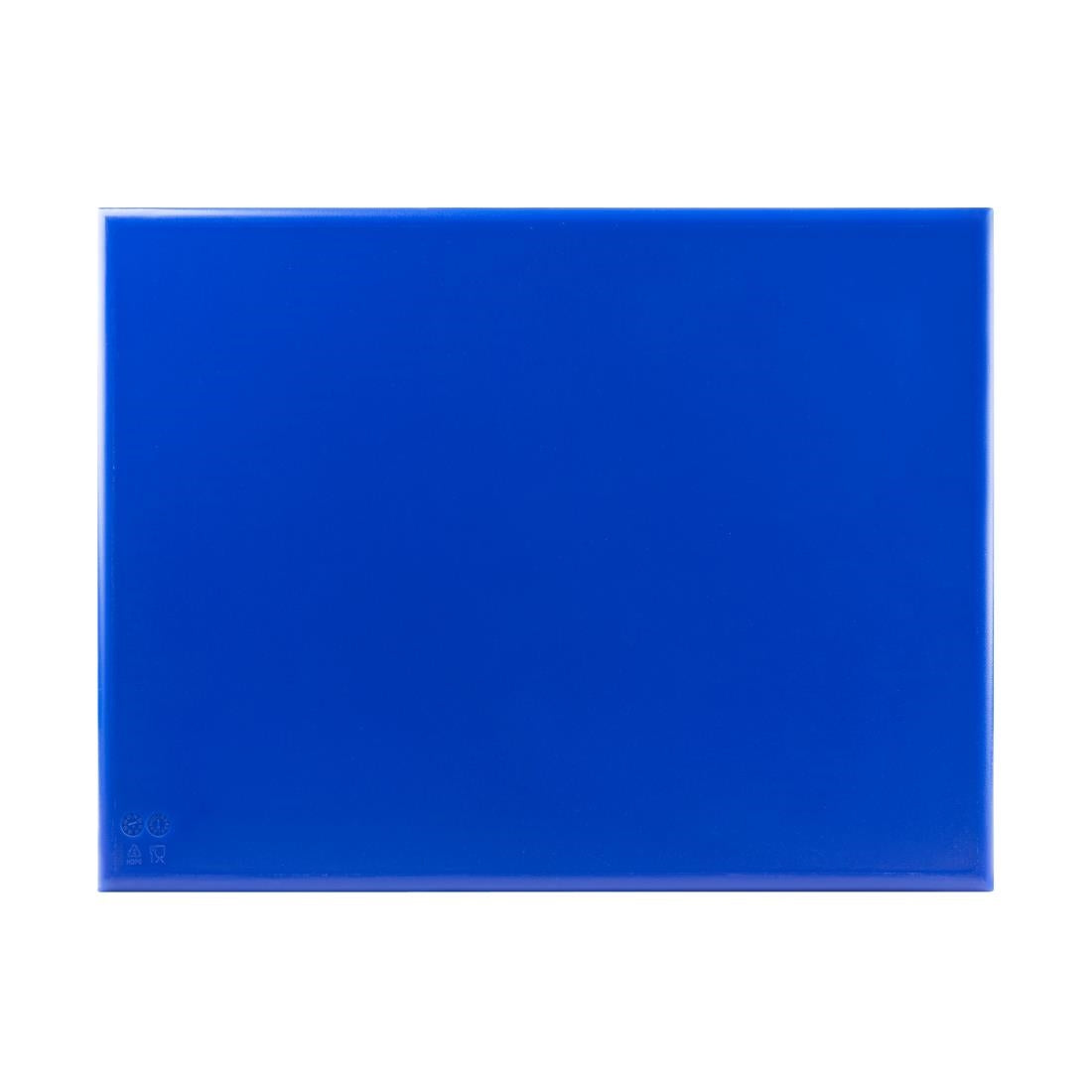 Hygiplas Extra Thick High Density Blue Chopping Board Large JD Catering Equipment Solutions Ltd