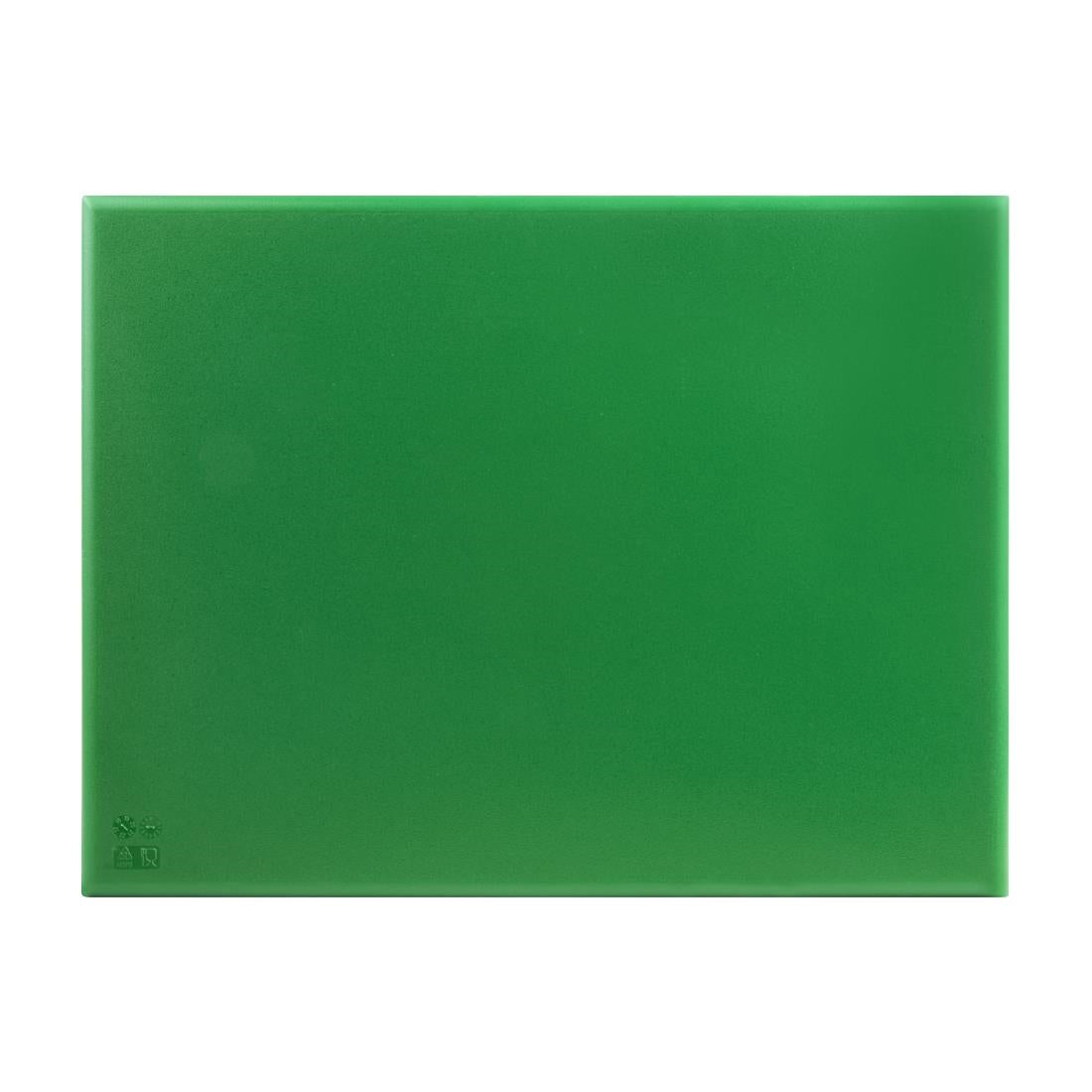 Hygiplas Extra Thick High Density Green Chopping Board Large JD Catering Equipment Solutions Ltd