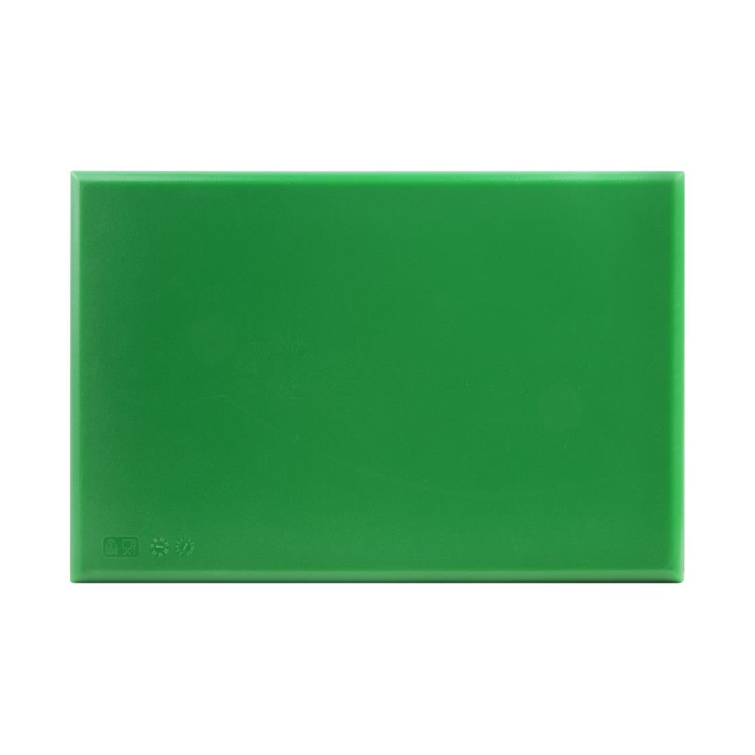 Hygiplas Extra Thick High Density Green Chopping Board Standard JD Catering Equipment Solutions Ltd