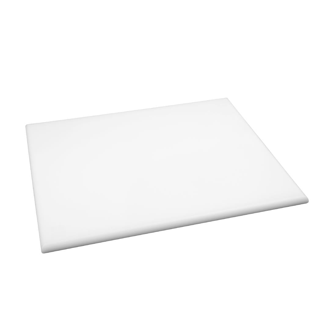 Hygiplas Extra Thick High Density White Chopping Board Large JD Catering Equipment Solutions Ltd