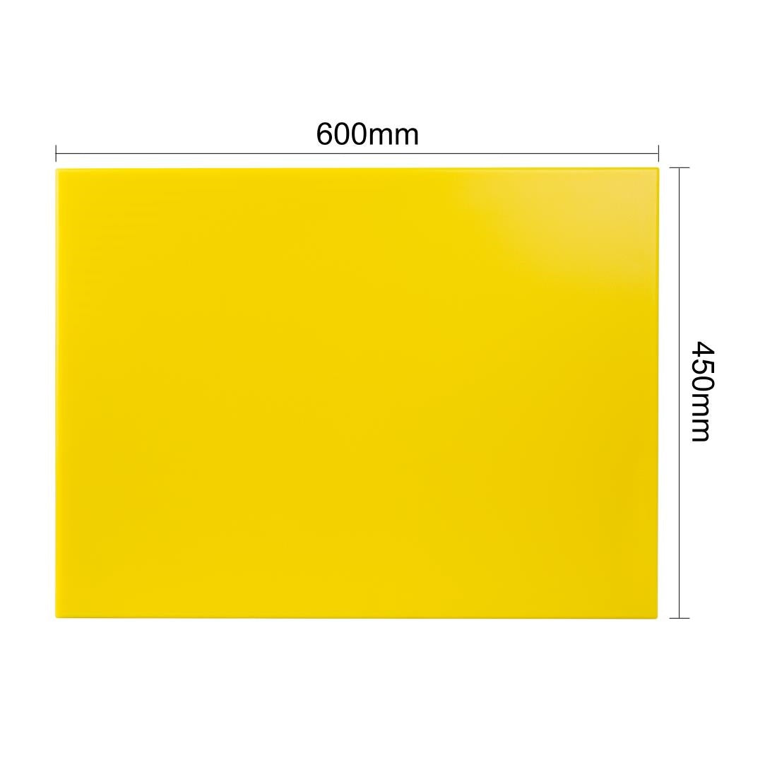 Hygiplas Extra Thick High Density Yellow Chopping Board Large JD Catering Equipment Solutions Ltd