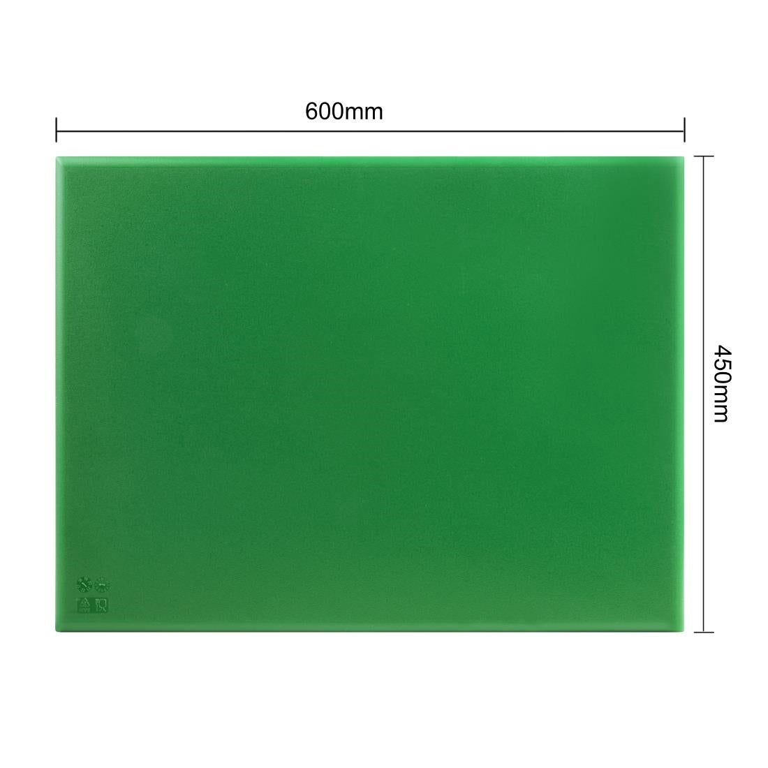 Hygiplas Extra Thick Low Density Green Chopping Board Large JD Catering Equipment Solutions Ltd