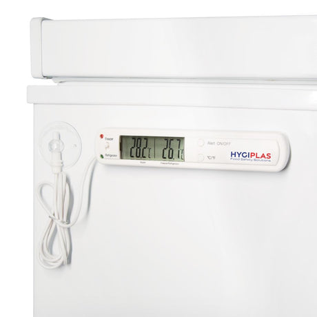 Hygiplas Fridge Freezer Thermometer With Alarm JD Catering Equipment Solutions Ltd