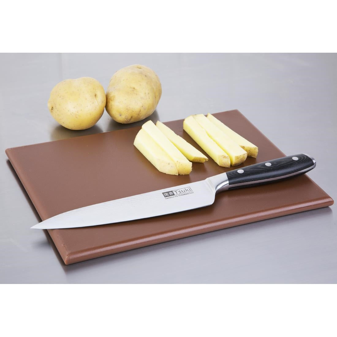 Hygiplas High Density Brown Chopping Board Small JD Catering Equipment Solutions Ltd