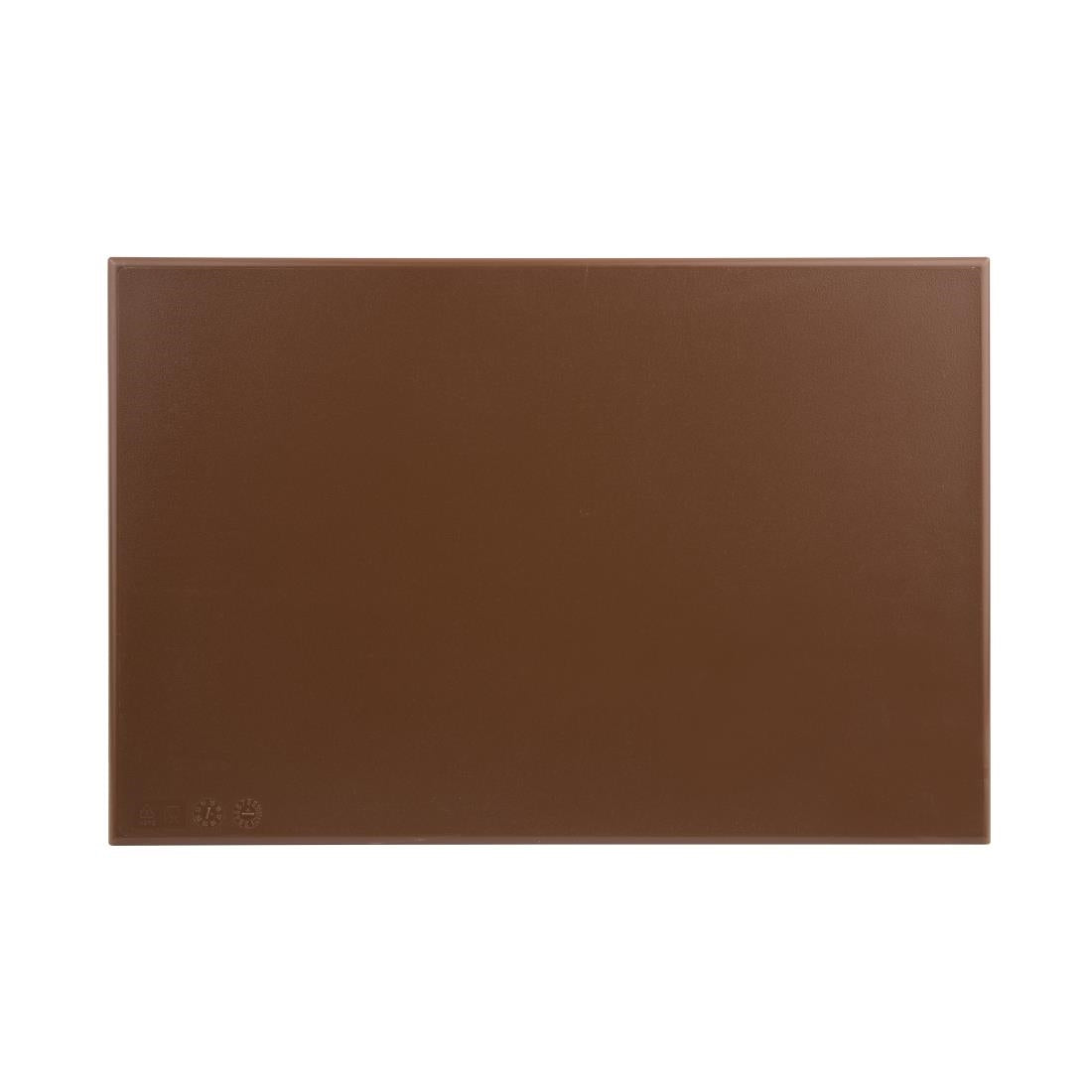 Hygiplas High Density Brown Chopping Board Standard JD Catering Equipment Solutions Ltd