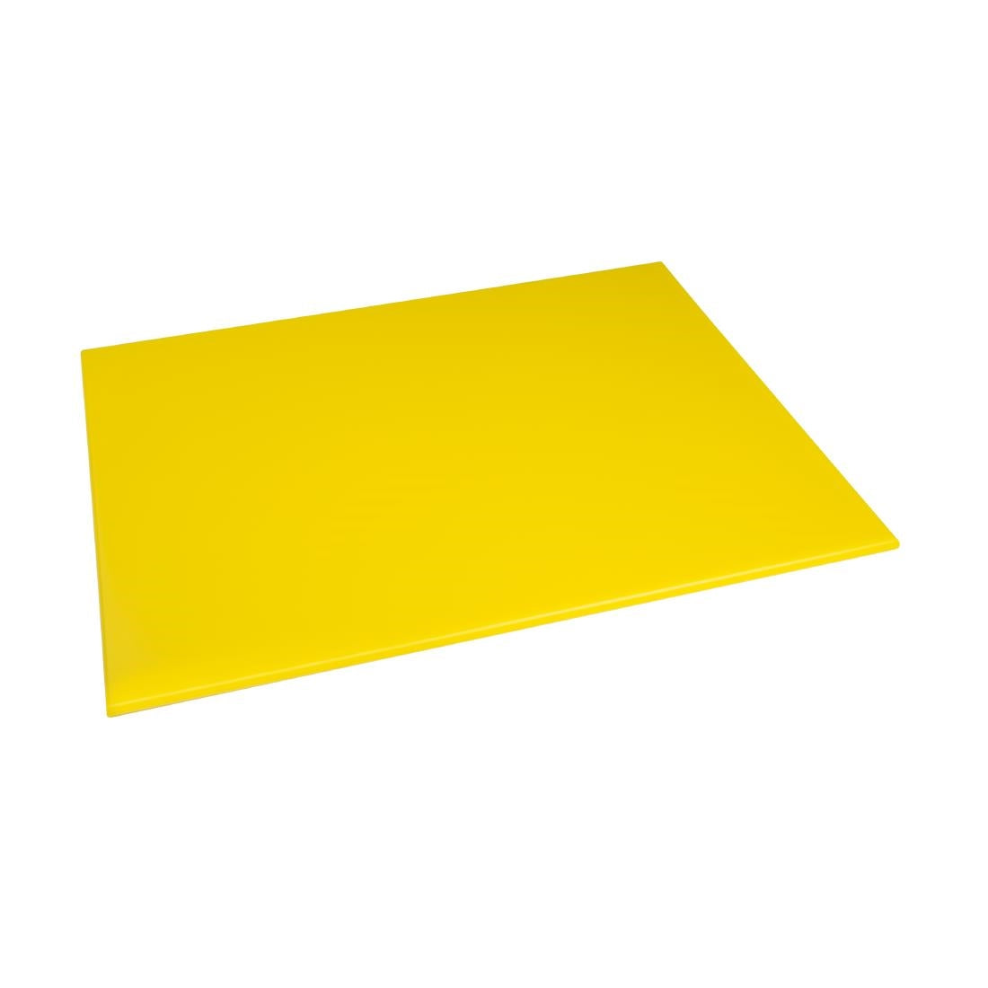 Hygiplas High Density Yellow Chopping Board Large JD Catering Equipment Solutions Ltd