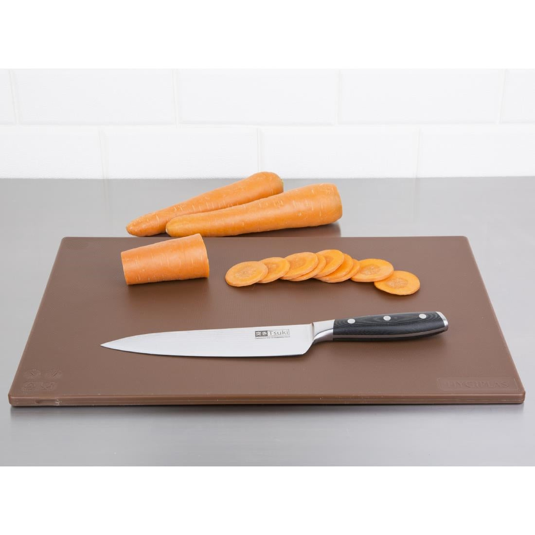 Hygiplas Low Density Brown Chopping Board Standard JD Catering Equipment Solutions Ltd